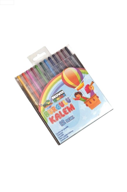 NOVA COLOR PASTEL MUM BOYA12 li BURGULU KALEM - NOVA COLOR