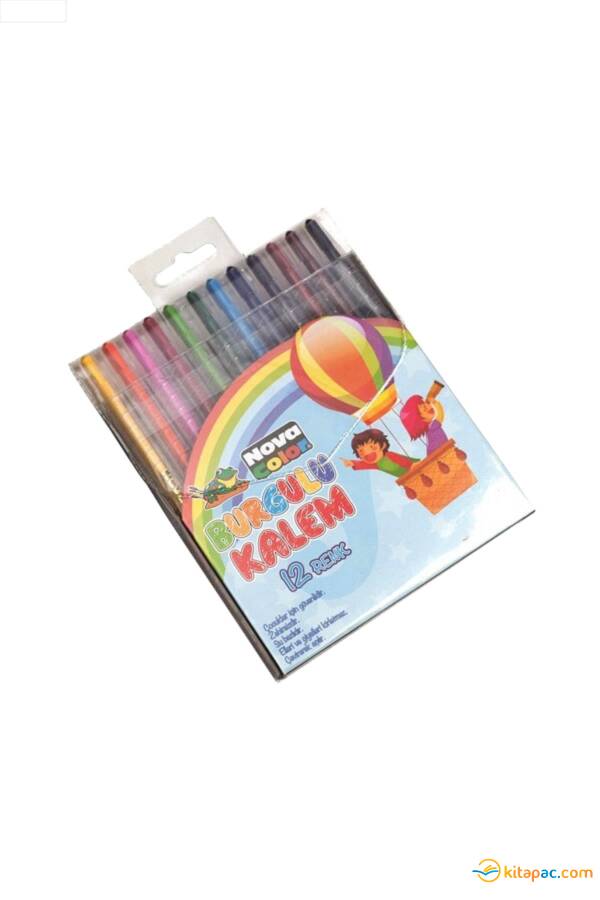 NOVA COLOR PASTEL MUM BOYA12 li BURGULU KALEM - 1