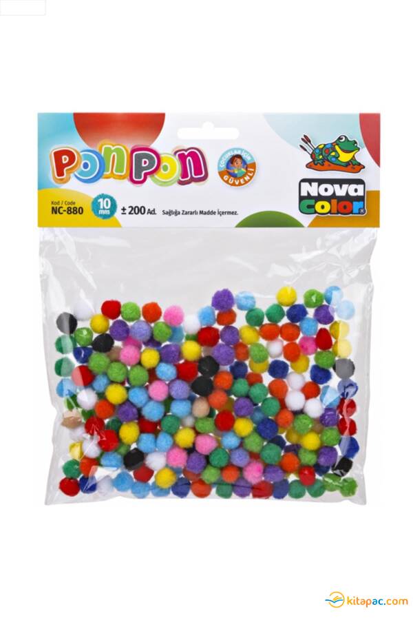 NOVA COLOR PONPON 10 mm (200 lü) - 1