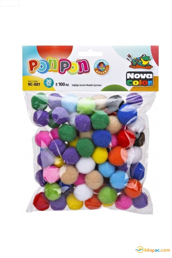 NOVA COLOR PONPON 20 mm (100 lü) - 1
