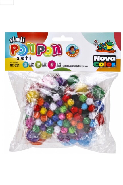 NOVA COLOR PONPON SİMLİ SETİ - NOVA COLOR
