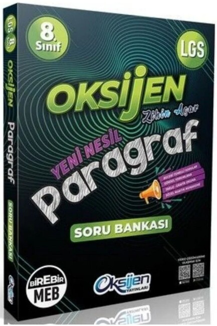 OKSİJEN 8.Sınıf PARAGRAF Soru Bankası - OKSİJEN YAYINLARI