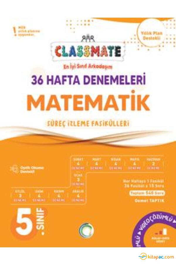 OKYANUS 5.Sınıf CLASSMATE MATEMATİK 36 Hafta DENEMELERİ - 1
