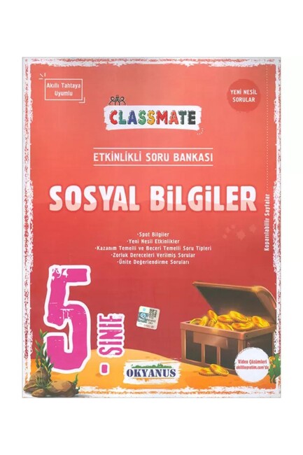 OKYANUS 5.Sınıf CLASSMATE SOSYAL BİLGİLER SORU BANKASI - OKYANUS YAYINLARI