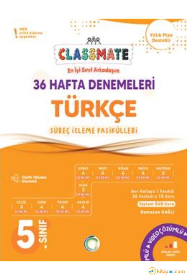 OKYANUS 5.Sınıf CLASSMATE TÜRKÇE 36 Hafta DENEMELERİ - 1