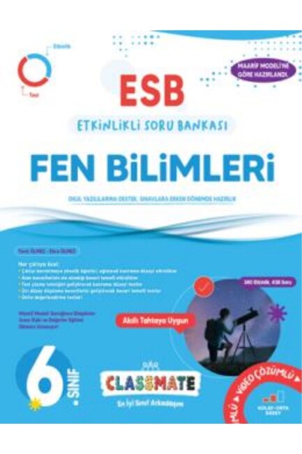 OKYANUS 6.Sınıf CLASSMATE FEN BİLİMLERİ ETKİNLİKLİ SORU BANKASI - OKYANUS YAYINLARI