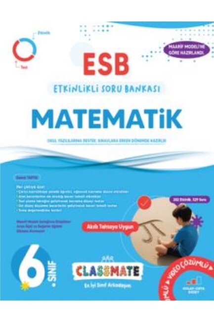 OKYANUS 6.Sınıf CLASSMATE MATEMATİK ETKİNLİKLİ SORU BANKASI - OKYANUS YAYINLARI