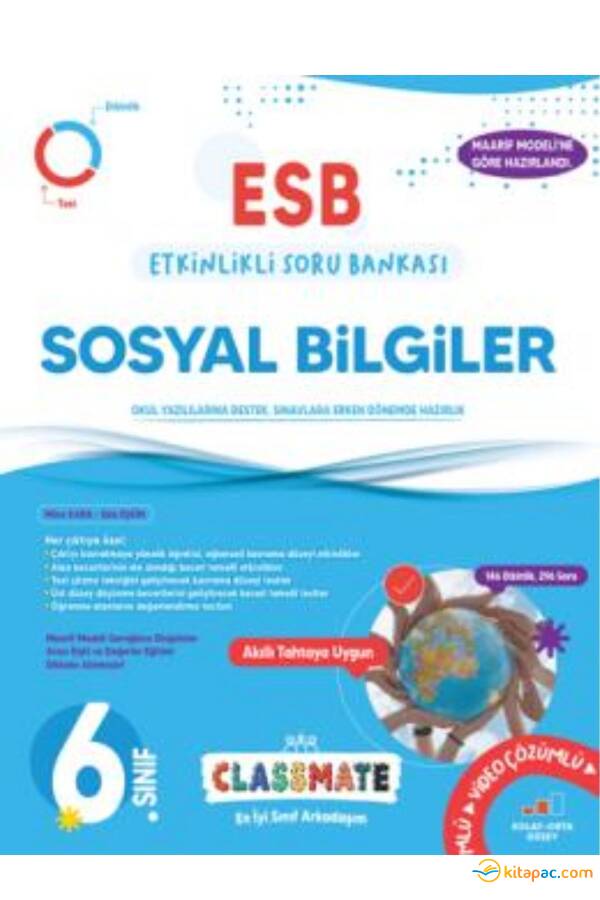 OKYANUS 6.Sınıf CLASSMATE SOSYAL BİLGİLER ETKİNLİKLİ SORU BANKASI - 1