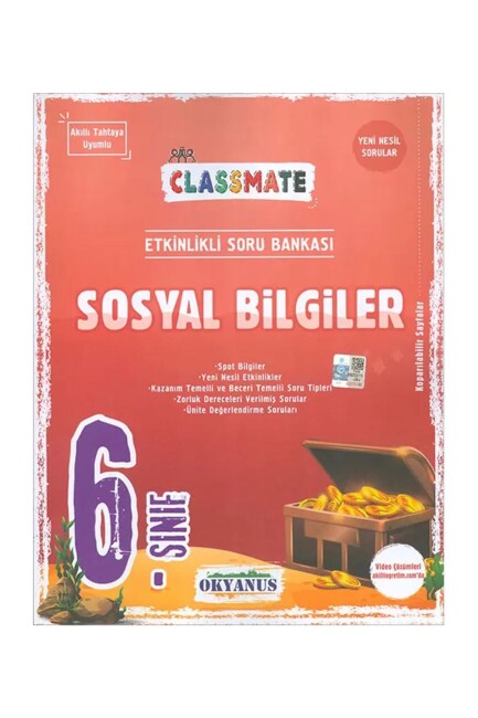 OKYANUS 6.Sınıf CLASSMATE SOSYAL BİLGİLER Soru Bankası - OKYANUS YAYINLARI
