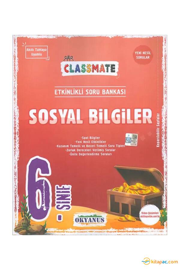 OKYANUS 6.Sınıf CLASSMATE SOSYAL BİLGİLER Soru Bankası - 1