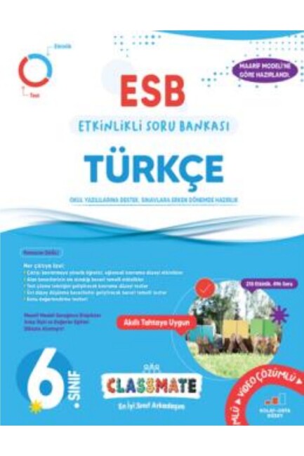 OKYANUS 6.Sınıf CLASSMATE TÜRKÇE ETKİNLİKLİ SORU BANKASI - OKYANUS YAYINLARI