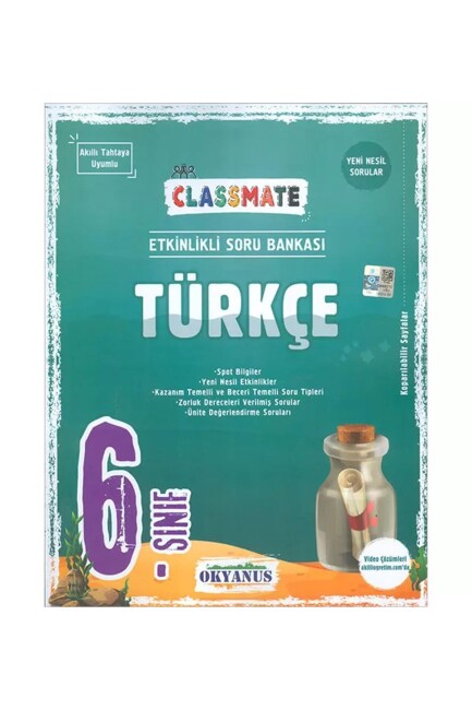 OKYANUS 6.Sınıf CLASSMATE TÜRKÇE Soru Bankası - OKYANUS YAYINLARI