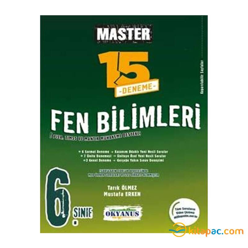 OKYANUS 6.Sınıf MASTER FEN BİLİMLERİ 15 li Deneme - 1