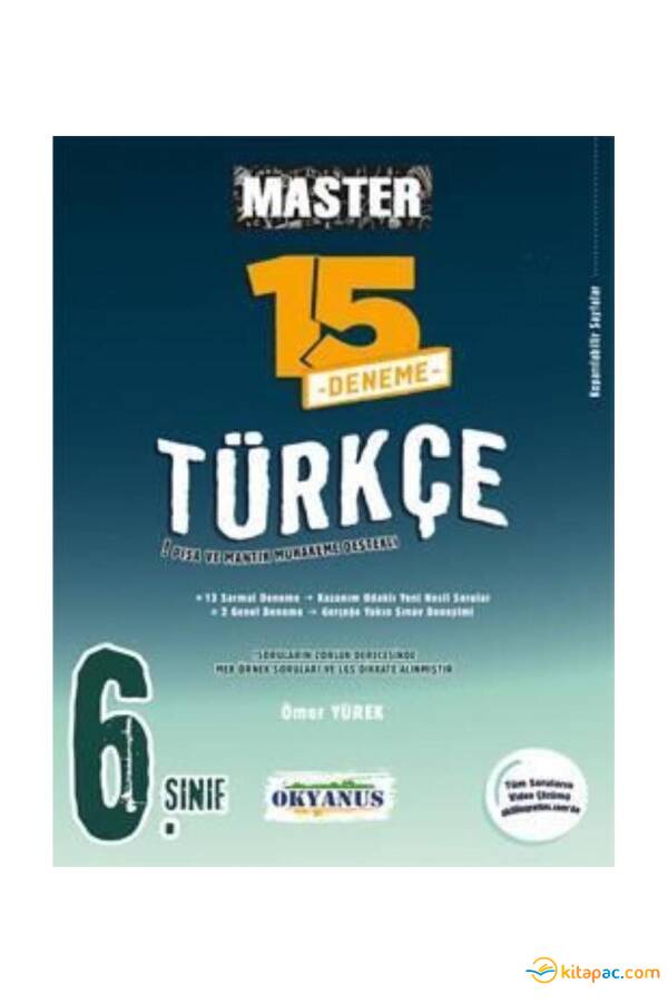 OKYANUS 6.Sınıf MASTER TÜRKÇE 15 li Deneme - 1