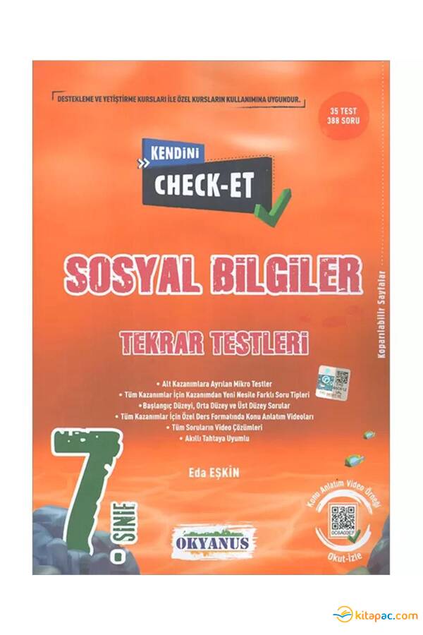 OKYANUS 7.Sınıf CHECK - ET SOSYAL BİLGİLER TEKRAR TESTLERİ - 1