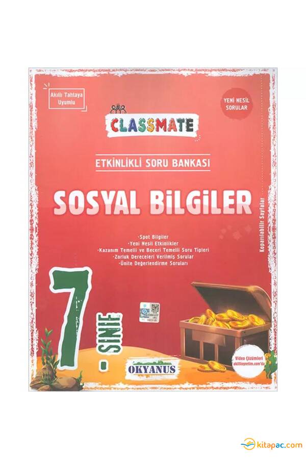 OKYANUS 7.Sınıf CLASSMATE SOSYAL BİLGİLER Soru Bankası - 1