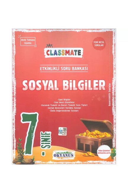 OKYANUS 7.Sınıf CLASSMATE SOSYAL BİLGİLER Soru Bankası - OKYANUS YAYINLARI
