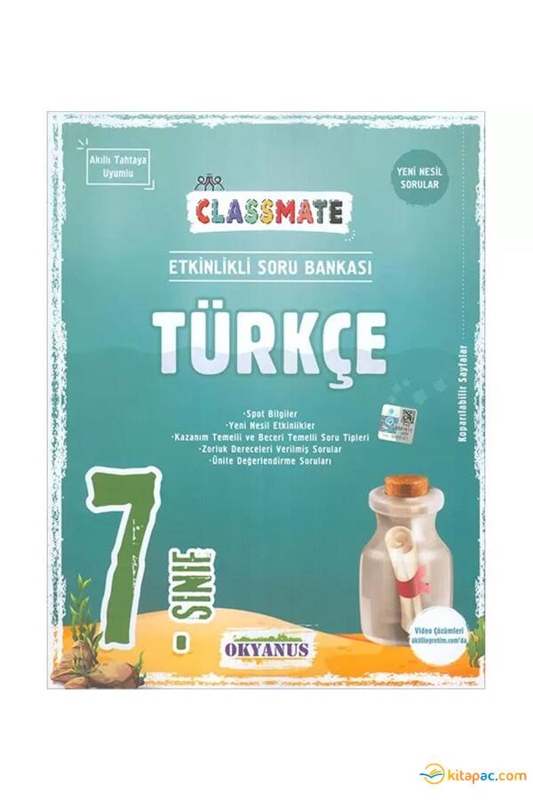 OKYANUS 7.Sınıf CLASSMATE TÜRKÇE Soru Bankası - 1