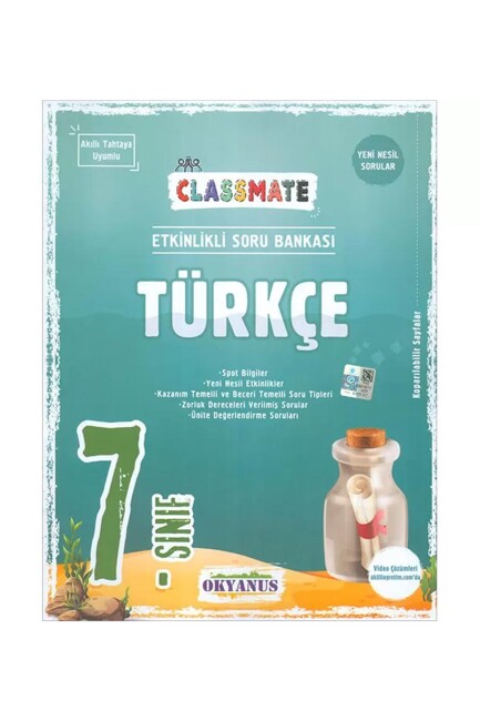 OKYANUS 7.Sınıf CLASSMATE TÜRKÇE Soru Bankası - OKYANUS YAYINLARI