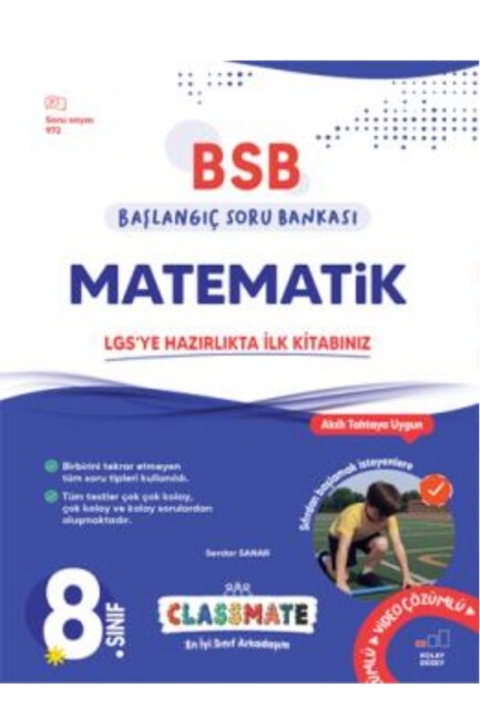 OKYANUS 8.Sınıf CLASSMATE BAŞLANGIÇ MATEMATİK SORU BANKASI - OKYANUS YAYINLARI