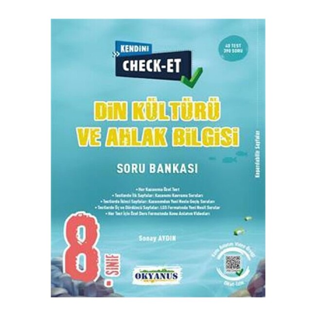 OKYANUS 8.Sınıf LGS DİN KÜLTÜRÜ Soru Bankası Kendini Check - Et - OKYANUS YAYINLARI