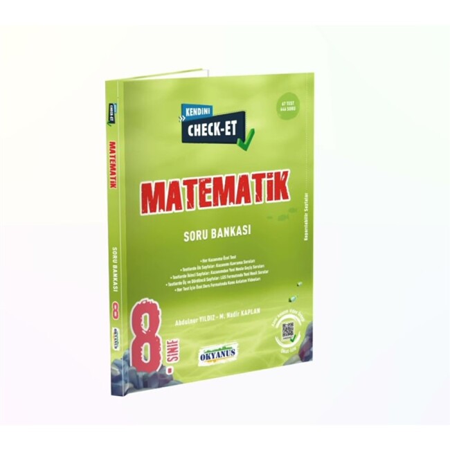 OKYANUS 8.Sınıf LGS MATEMATİK Soru Bankası Kendini Check - Et - OKYANUS YAYINLARI