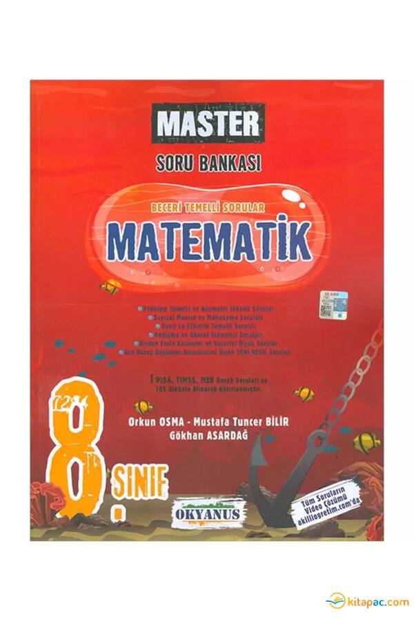 OKYANUS 8.Sınıf MASTER MATEMATİK Soru Bankası - 1