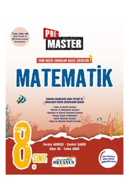 OKYANUS 8.Sınıf PRE MASTER MATEMATİK Soru Bankası - OKYANUS YAYINLARI