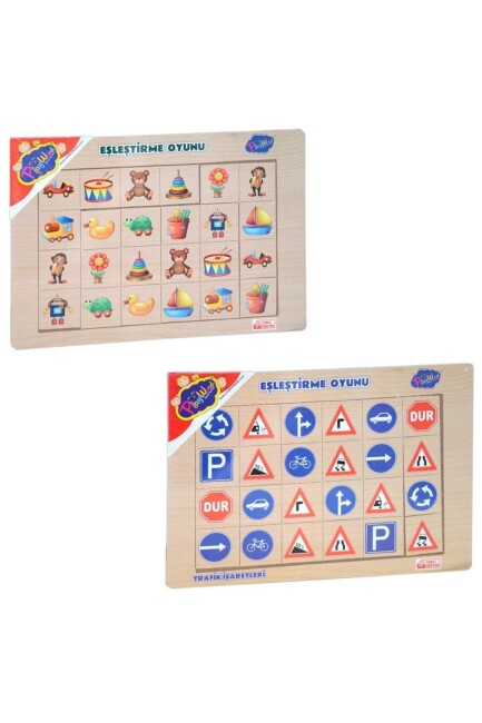 ONYIL PLAYWOOD AHŞAP EĞİTİCİ 4 ÇEŞİT EŞLEŞTİRME - ONYIL OYUNCAK