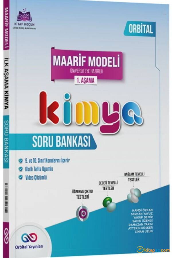 ORBİTAL KİMYA MAARİF MODEL 1.AŞAMA SORU BANKASI - 1