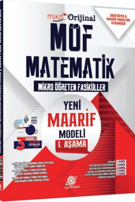 ORİJİNAL MİKRO MATEMATİK MAARİF MODEL 1.AŞAMA MÖF - ORİJİNAL YAYINLARI