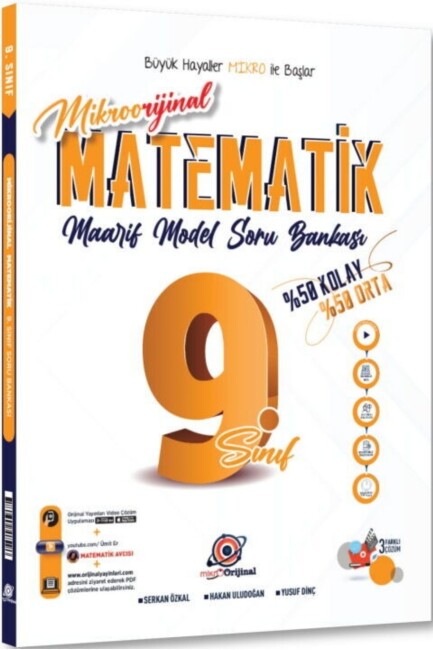 ORİJİNAL MİKRO 9.SINIF MATEMATİK MAARİF MODEL SORU BANKASI - ORİJİNAL YAYINLARI
