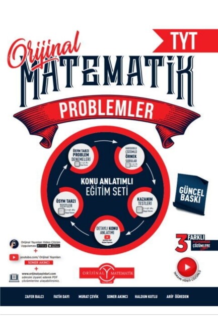 ORİJİNAL TYT MATEMATİK PROBLEMLER KONU ANLATIMLI EĞİTİM SETİ - ORİJİNAL YAYINLARI