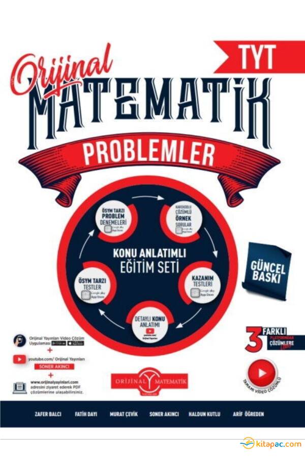 ORİJİNAL TYT MATEMATİK PROBLEMLER KONU ANLATIMLI EĞİTİM SETİ - 1
