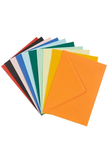 OYAL 130x180 RENKLİ KARIŞIK 90GR.DAVETİYE ZARFI 20 ADET - OYAL