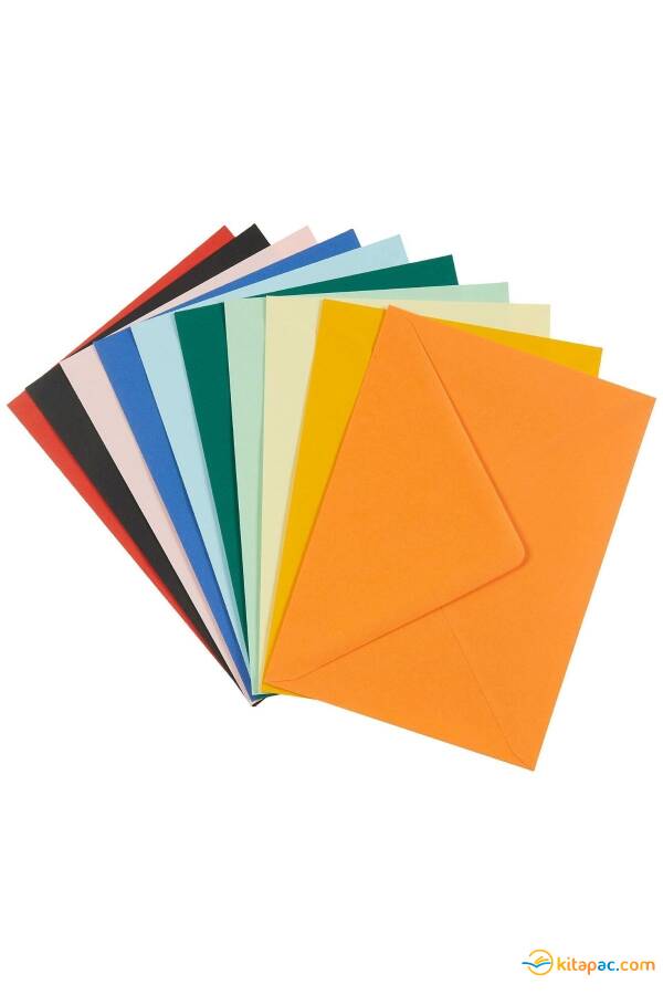 OYAL 130x180 RENKLİ KARIŞIK 90GR.DAVETİYE ZARFI 20 ADET - 1