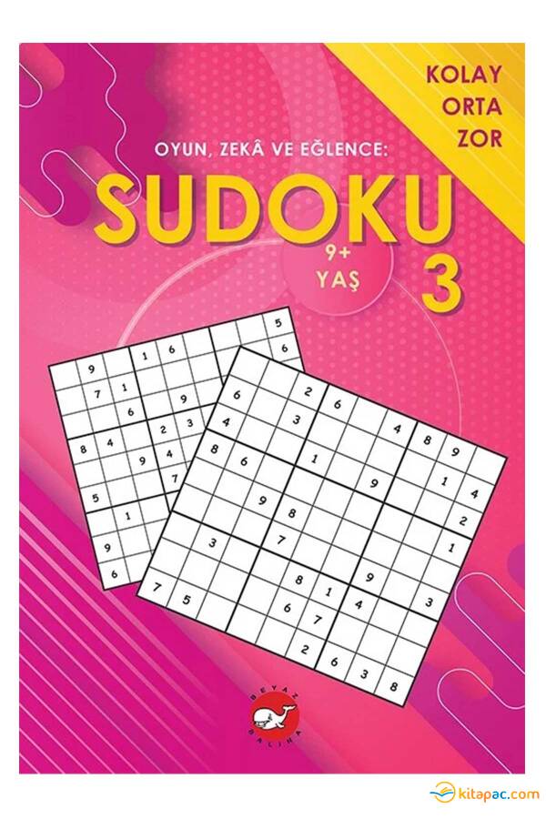 OYUN, ZEKA VE EĞLENCE: SUDOKU 3 KOLAY, ORTA, ZOR (9+ YAŞ) - 1