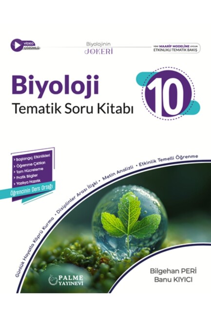 PALME 10.Sınıf JOKER BİYOLOJİ TEMATİK Soru Kitabı - PALME YAYINLARI