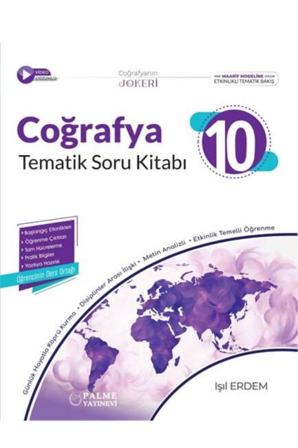 PALME 10.Sınıf JOKER COĞRAFYA TEMATİK SORU KİTABI - PALME YAYINLARI