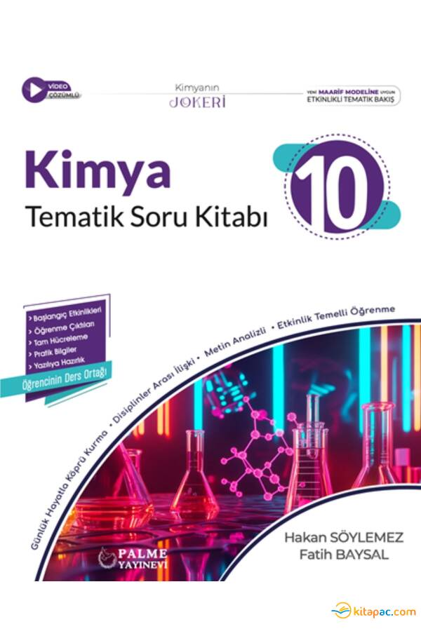PALME 10.Sınıf JOKER KİMYA TEMATİK Soru Kitabı - 1