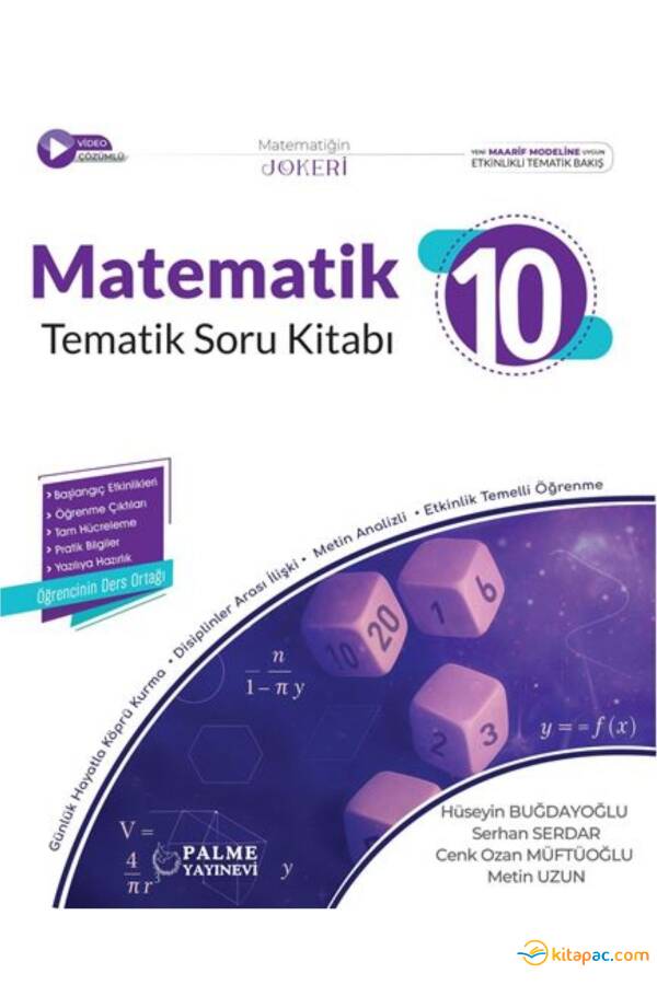 PALME 10.Sınıf JOKER MATEMATİK TEMATİK Soru Kitabı - 1