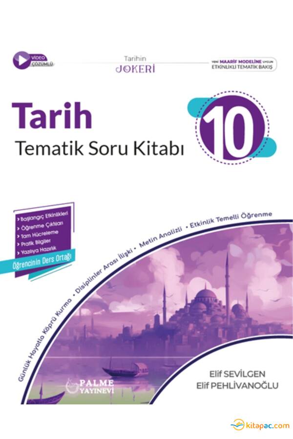 PALME 10.Sınıf JOKER TARİH TEMATİK Soru Kitabı - 1