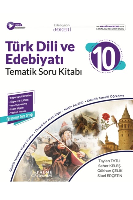 PALME 10.Sınıf JOKER TÜRK DİLİ VE EDEBİYATI TEMATİK Soru Kitabı - PALME YAYINLARI