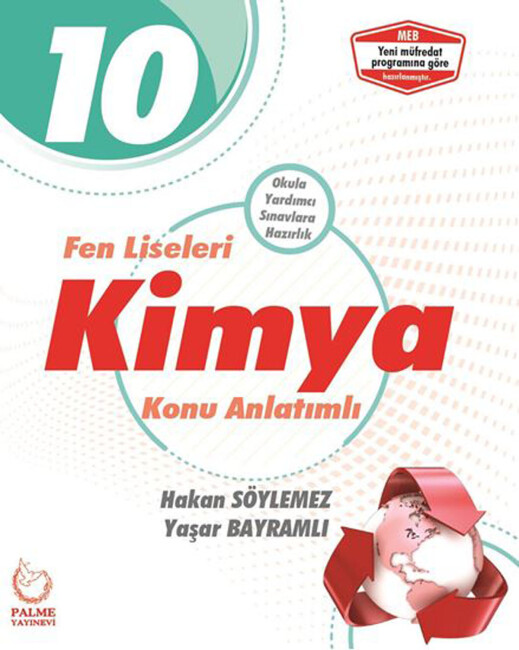 PALME 10.Sınıf KİMYA FEN LİSELERİ İçin Konu Anlatımı - PALME YAYINLARI