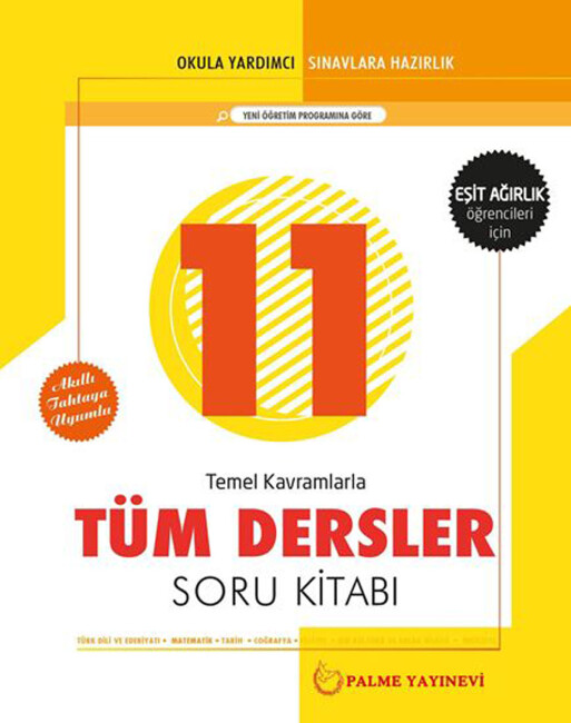 PALME 11.Sınıf TÜM DERSLER Soru (EŞİT AĞIRLIK) - PALME YAYINLARI