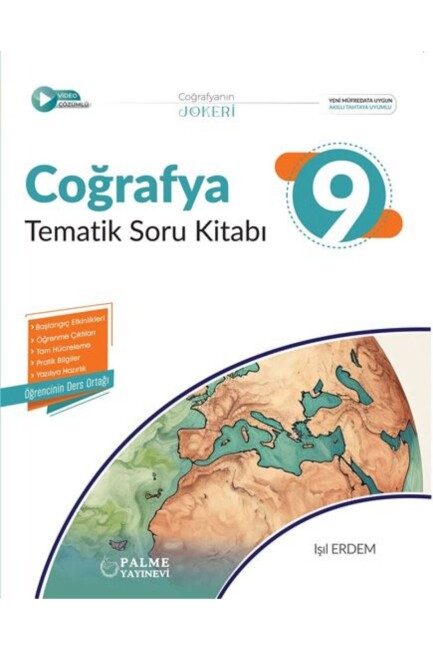 PALME 9.Sınıf JOKER COĞRAFYA TEMATİK Soru Kitabı - PALME YAYINLARI