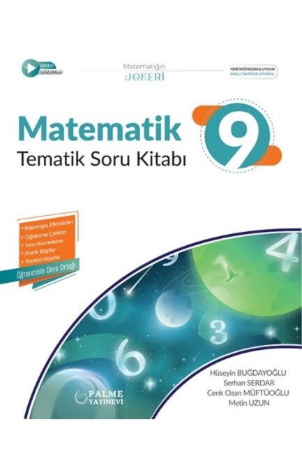 PALME 9.Sınıf JOKER MATEMATİK TEMATİK Soru Kitabı - PALME YAYINLARI
