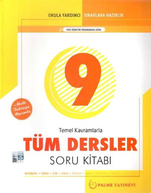 PALME 9.Sınıf TÜM DERSLER Soru Kitabı - PALME YAYINLARI