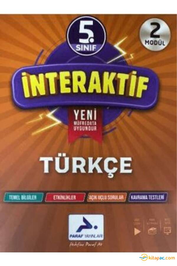 PARAF 5.Sınıf İNTERAKTİF TÜRKÇE Soru Kütüphanesi - 1