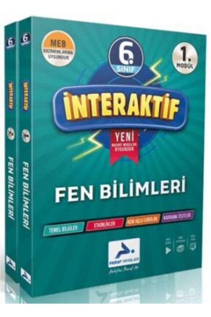 PARAF 6.Sınıf İNTERAKTİF FEN BİLİMLERİ ETKİNLİK ÇALIŞMA KİTABI - PARAF YAYINLARI